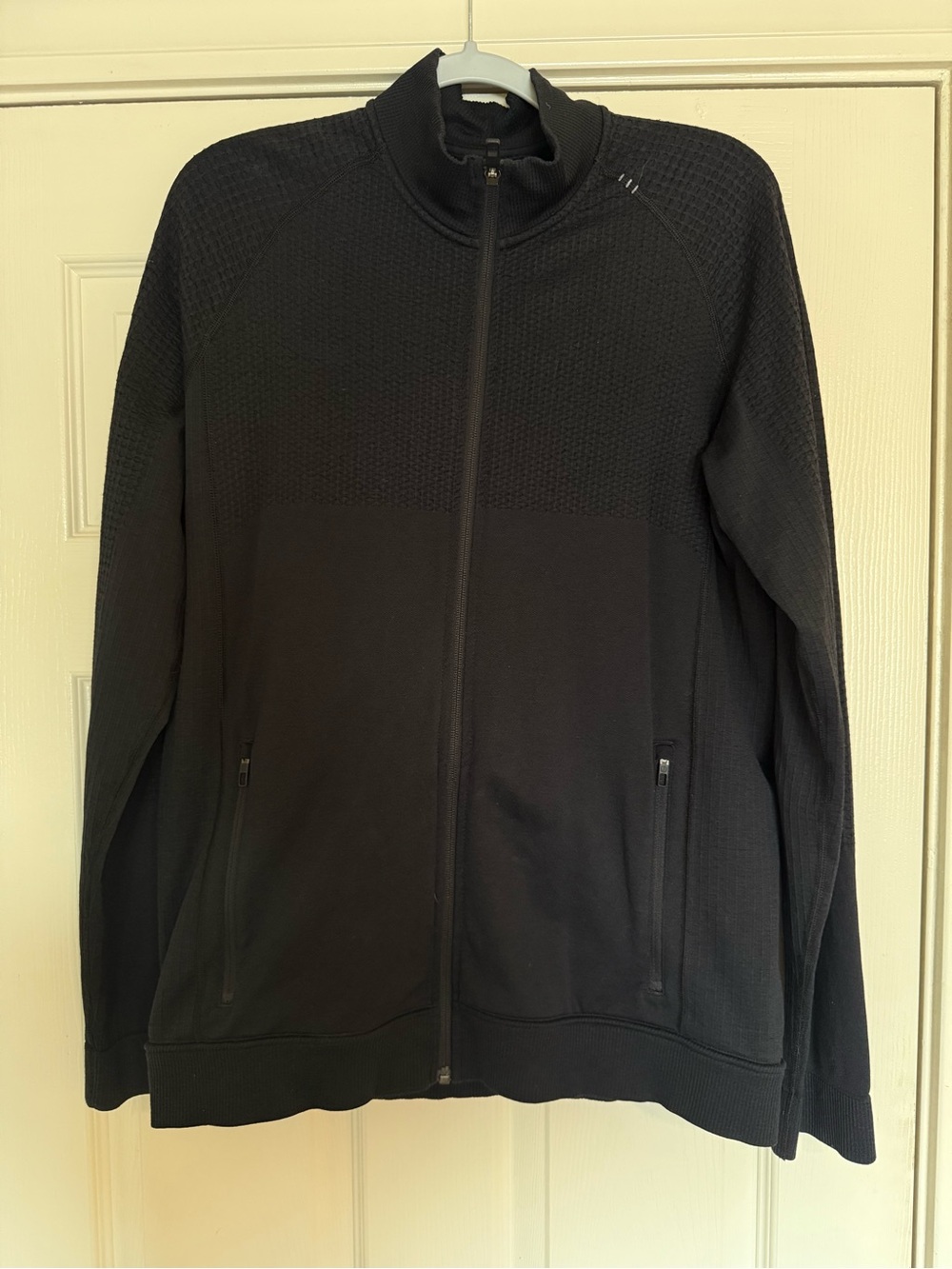 Lululemon Engineered Warmth Men's Black Full-Zip Jacket Merino Wool Blend L